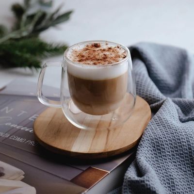 Conjunto De Xícaras Tramontina Para Chá E Cappuccino 200ml 2 Peças Vidro Duplo 64760450