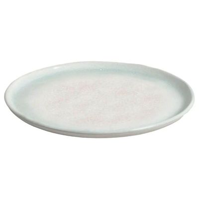 Prato Sobremesa Stoneware 21cm Porto Brasil Mesa Posta Bio Mar Cerâmica Cinza