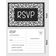 Postais RSVP (Conjunto de 50) 10x15 cm Branco com Lado para Envio; Cartões de Resposta para Casamento com Estampa Floral Preta - Inkdotpot 10,16 Cm × 15,24 Cm / Preto