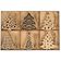 18 Unidades Ornamentos de Natal em Madeira Crua, Recortes a Laser em Formato de Árvore, Pendentes para Artesanato Infantil DIY - Inkdotpot 8,89 Cm × 10,16 Cm / Marrom