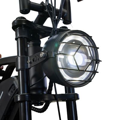 Bicicleta Scooter Elétrica WX-19 Wehawk 750W Bat 48V 15Ah Litio Banco Marrom