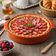 Forma Redonda Baixa Travessa Porcelana Laranja 21cm Germer Canelada Forno Torta Quiche