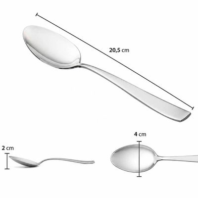 Jogo de Talheres Aço Inox 48 Peças Pisa Wolff Garfos Facas Colheres Sopa e Sobremesa Mesa Posta