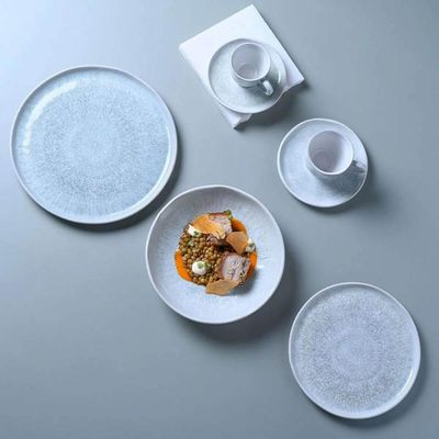 Conjunto Pratos Sobremesa 6 Peças 21cm Bio Pietra Cerâmica Stoneware Porto Brasil Mesa Posta