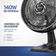 Ventilador 40cm Turbo Force Mondial Preto/Prata VTF-40-8P-BS 220V