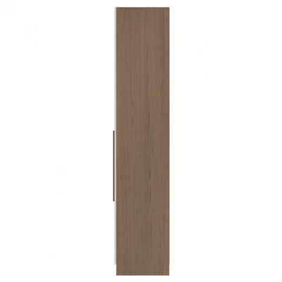 Armário Modulado Lugano com 1 Porta e 5 Prateleiras Casal Bartira Avelã/Cappuccino