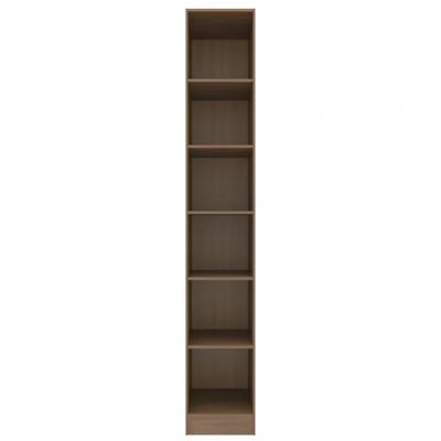 Armário Modulado Lugano com 1 Porta e 5 Prateleiras Casal Bartira Avelã/Cappuccino