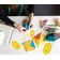 Conjunto de 3 Estênceis Hexagonais 7,6/10,2/12,7 cm para Costura DIY, Patchwork e Quilting - Traceease Amarelo