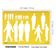 Stencil Molde Humano do Símbolo de Acessibilidade para Ferramentas de Desenho do Designer - 1 Peça - Traceease Amarelo