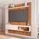 Painel Para Tv até 55 Polegadas Marrom Moon Caemmun Bege