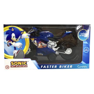 Kit Moto à Fricção Homem-Aranha Webcycle + Moto à Fricção Sonic Faster Biker