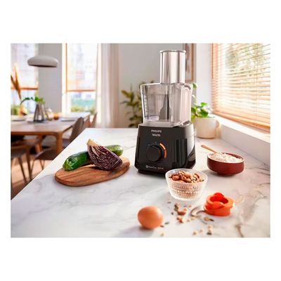 Processador de Alimentos Philips Walita PowerChop RI7300 3 em 1 com 2 Velocidades Preto / 220V
