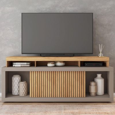 Rack Bancada Para TV até 70 Polegadas Sun Marrom Caemmun Marrom