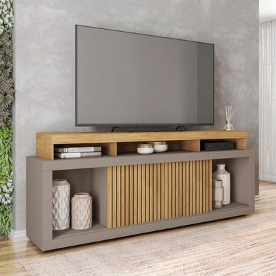 Rack Bancada Para TV até 70 Polegadas Sun Marrom Caemmun Marrom