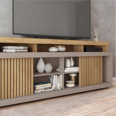 Rack Bancada Para TV até 70 Polegadas Sun Marrom Caemmun Marrom