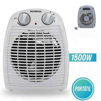 Aquecedor De Ar Portátil A-08 Cinza Mondial 110v