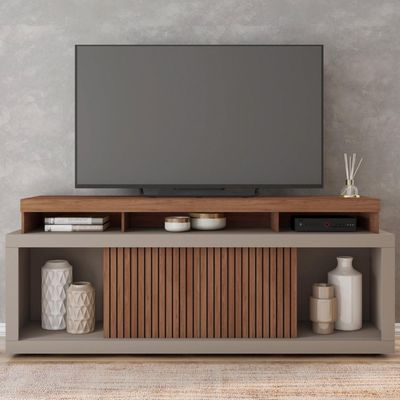 Rack Bancada Para TV até 70 Polegadas Sun Caemmun Cinza