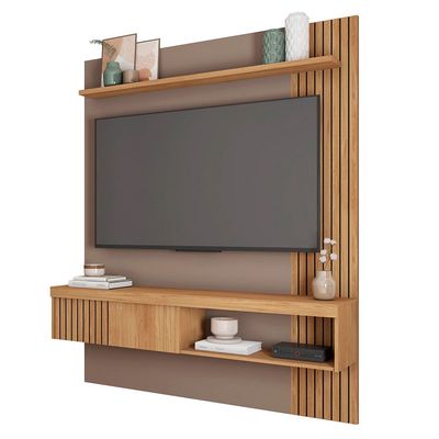 Painel para Tv até 55 Polegadas Jade 1.5 Marrom Caemmun Marrom