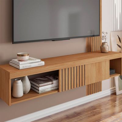Painel para Tv até 55 Polegadas Jade 1.5 Marrom Caemmun Marrom