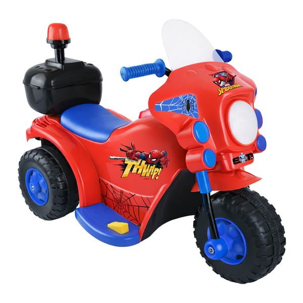 Mini Moto Elétrica Spider Disney