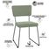 Cadeira Decorativa Estofada Para Sala De Jantar Base Em Aço Allana L02 Bouclê Oliva - Lyam Decor