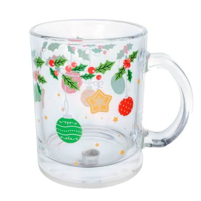 Caneca de Vidro Cazza Magia Natal