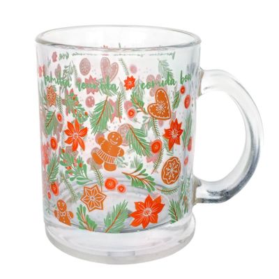 Caneca de Vidro Cazza Magia Natal