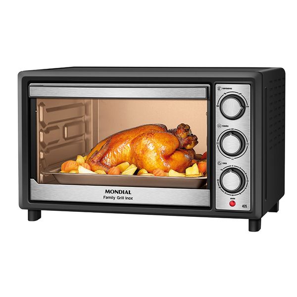Forno Elétrico 42L Mondial Family II FRN-42-BI Preto com Inox 220V