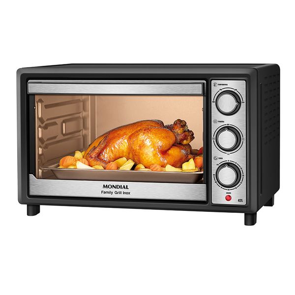 Forno Elétrico 42L Mondial Family II FRN-42-BI Preto com Inox 127V