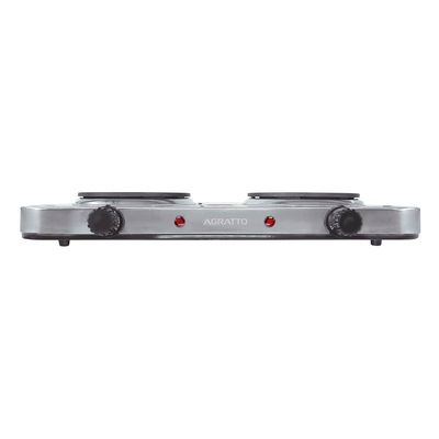 Fogão de Mesa Elétrico 2 Bocas Agratto FM-01 Inox 127V 2000W