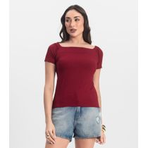 Blusa Feminina Canelada Infinita Cor Vermelho