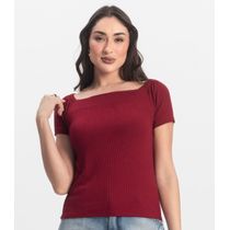 Blusa Feminina Canelada Infinita Cor Vermelho