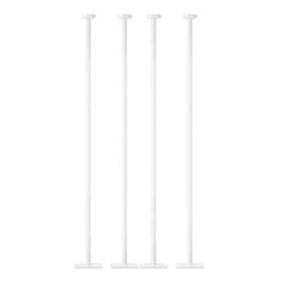 Conjunto 4 Postes de Alumínio SEM Globo 189cm Luminária Bivolt Global Dital