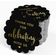 Etiquetas de Papel com Foil "Thank You for Celebrating with Us" para Festas e Eventos - Inkdotpot 100 Etiquetas Metalizadas / Preto - Dourado