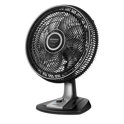 Ventilador de Mesa 40cm Super Turbo Force Mondial Preto/Prata VSTF-40-8P-BS 127V