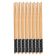 Kit 8 Pares Hashis 24cm Bambu Sunflower Preto Lyor Comida Japonesa