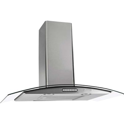 Coifa Slim Vidro Curvo Inox Duto 75cm Fogatti Inox / 110v