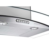 Coifa Slim Vidro Curvo Inox Duto 75cm Fogatti