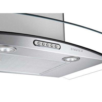 Coifa Slim Vidro Curvo Inox Duto 75cm Fogatti Inox / 110v