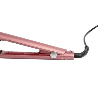 Prancha Gloss Rose Visor LED Cerâmica 5 Temperaturas Taiff Rosê / Bivolt