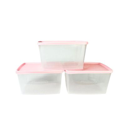 Kit 3 Potes 800ml Plasvale Rosa