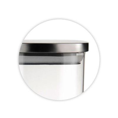 Pote de Vidro Slim 1,1L com Tampa Hermética Euro Home Transparente