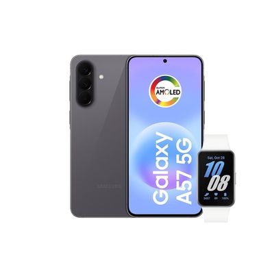 Smartphone Samsung Galaxy A57 5G Tela 6.7 256GB e Galaxy Fit 3 Branco