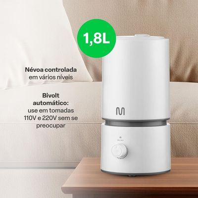 Umidificador de Ar Easy Air HC290 Bivolt 1,8 L Ultrassônico Multilaser Branco