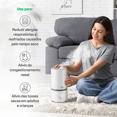 Umidificador de Ar Easy Air HC290 Bivolt 1,8 L Ultrassônico Multilaser Branco
