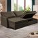 Sofá 3 Lugares Cama InBox Marselha II Retrátil Reclinável com Baú Revestimento Suede Velusoft 160cm Café