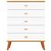 Conjunto Quarto Infantil Ternura Cômoda 5 Gavetas Berço 2 em 1 Guarda-Roupa 2 Portas Colchão Herval Espuma D18 Bartira Branco Wood
