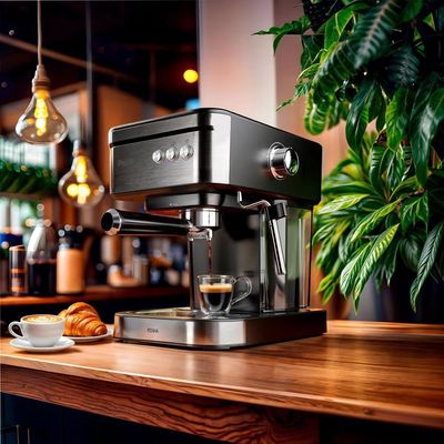 Cafeteira Expresso PCF04A 20 Bar Reservatório 1.2L Potência 950W Philco Prata/Preto / 110V