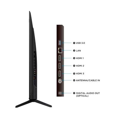 Smart TV 55 4K QLED 55P7L Google TV até 120Hz Dolby Vision Atmos TCL Preto / Bivolt