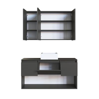 Gabinete de Banheiro Suspenso 110cm com Espelheira Lavinia c
